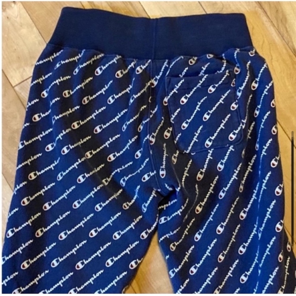 Champion Vintage logo printed reverse weave joggers size extra small XS - Picture 6 of 10